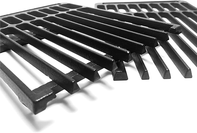 Cast Iron Cooking Grill Grates Replacement Adjustable Universal Extends from 14" to 20" Long, 8" Wide Each Adjust Expandable Cooking Grill Grids (3pack)