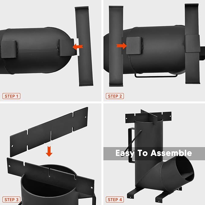 Stanbroil Portable Rocket Stove Cooking Ovens, Wood Burning Stove for Outdoor Cooking, Backyard, Camp Cooking and Off-Grid