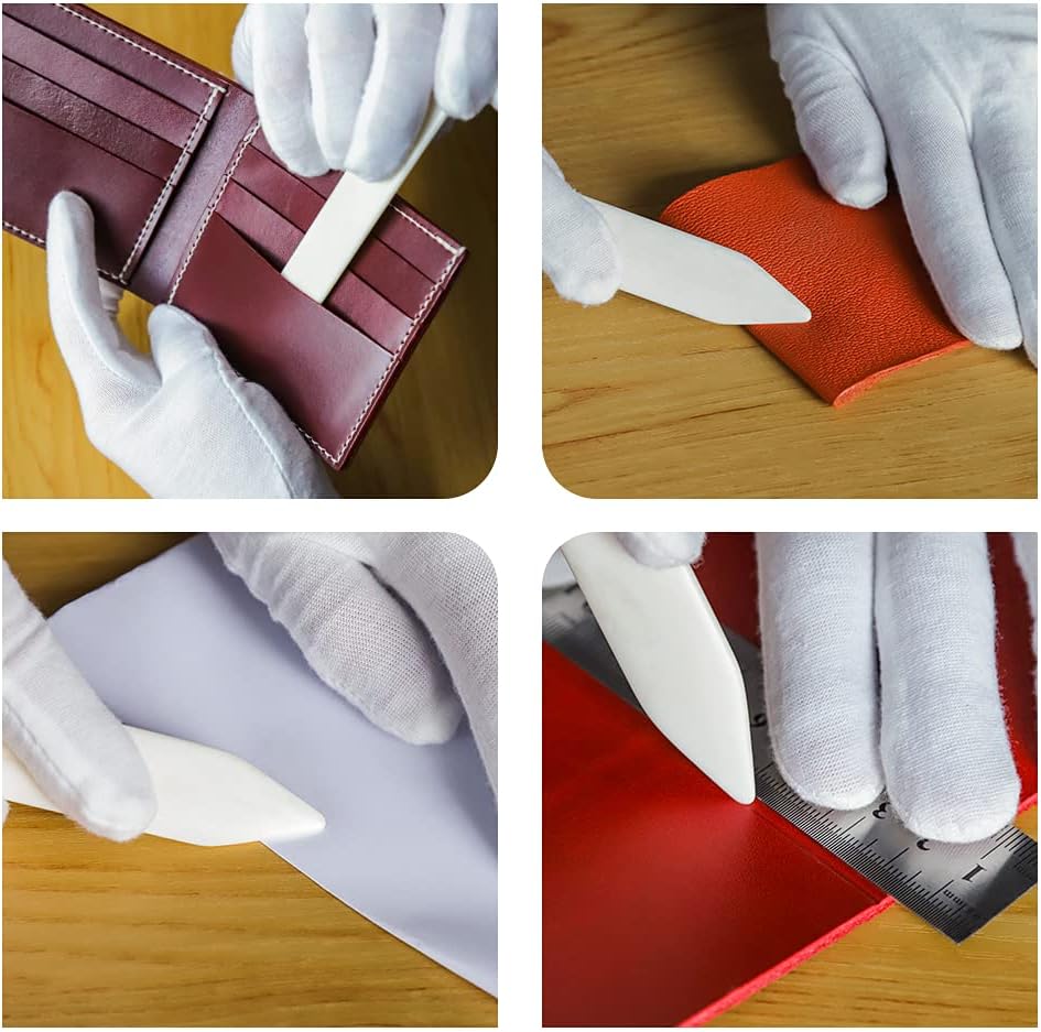 WUTA 100% Genuine Bone Folders Creaser Crafts Scoring Folding Creasing Origami Paper Creaser Crafting Tool for DIY Handmade Burnishing Bookbinding and Paper Crafts,1 Pack