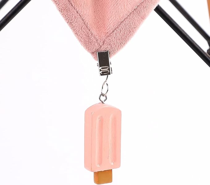 TwoFish Home Set of 4 Colorfue Ice Cream Tablecloth Clamps Handicraft TICE Cream Tablecloth Clamps Pack of 4