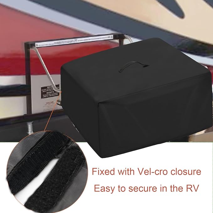 Gas Grills Cover for Flame King - YSNHT500 RV Or Trailer Mounted BBQ, Portable Motorhome Gas Grill Covers, Waterproof Outdoor Natural Gas Grills Cover-15 D x 20" W x 7.5" H