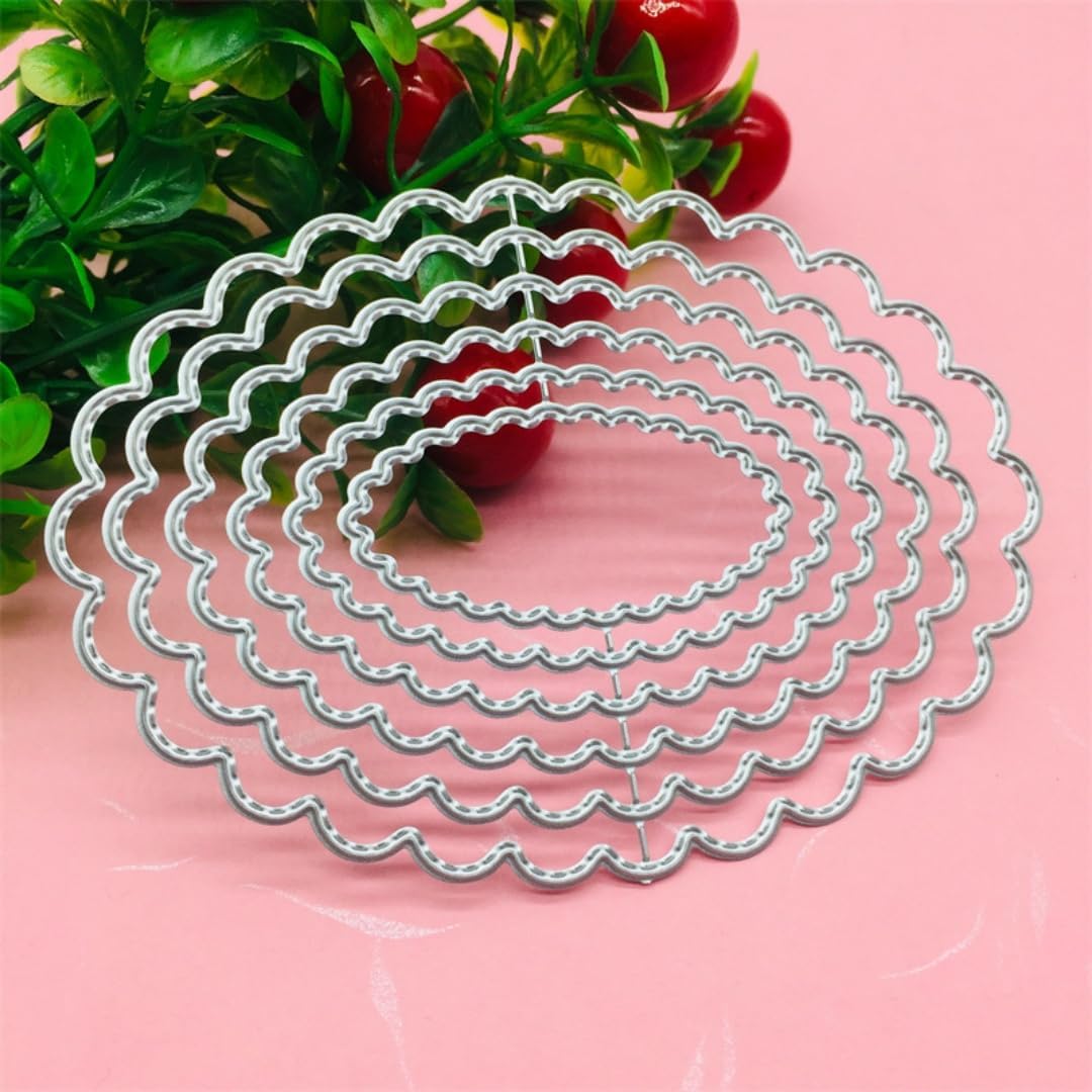 Mvchifay Cutting Dies for Card Making Metal Die-Cuts Scrapbooking Tool Hollow Frame DIY Craft Punch Template Embossing for Paper Album Decor (Sunflower-11.1x14.3cm)