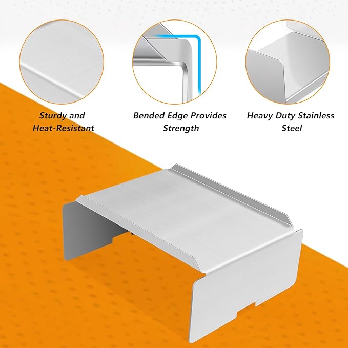 BCA012 Stainless Steel Grill Heat Baffle Diffuser Replacement Part for Traeger Pro 22 34 Series and Newer Tex,Century 22,Tex Elite,Z Grill,Camp Chef Series etc Pellet Smoker Grill Accessories