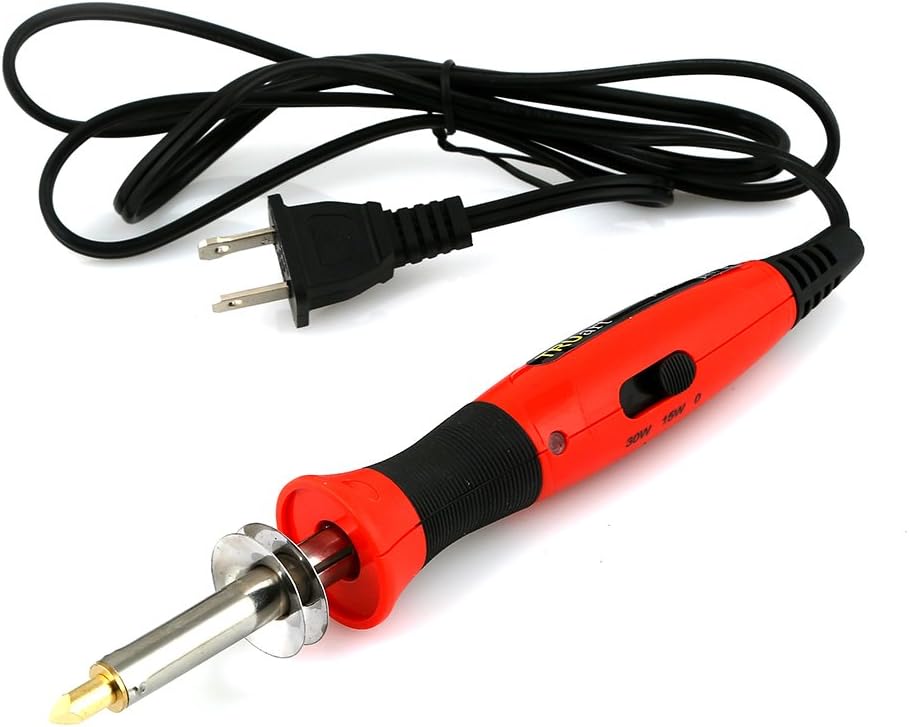 TRUArt Wood and Leather Pyrography Pen Set - Best Woodburning and Leather Crafts Burner Tool Kit - 35 Different Tips - Dual Power Mode - 30W and 15W, Gourd (Aluminum Case)