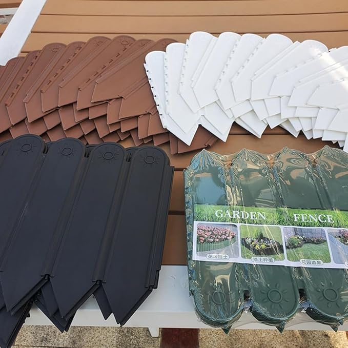 Garden Fences Garden Scenery Decorative Outdoor Fences Portable Fences Garden Edging Patio Partition Fences Black