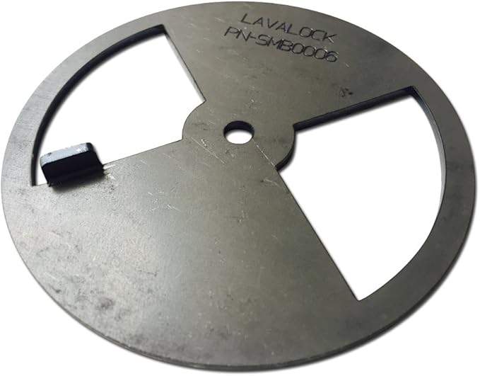 LavaLock Smoker Pinwheel bbq air damper pit grill vent, STEEL 4 6 8 12 (4" diameter)
