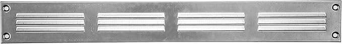 Repa Market Galvanized Air Vent Cover 16" x 2" Inch (Outer Dimensions) - Steel Return Air Grilles - for Ceiling and Sidewall - HVAC - with Protection Screen (15.74" x 1.97" Inch)