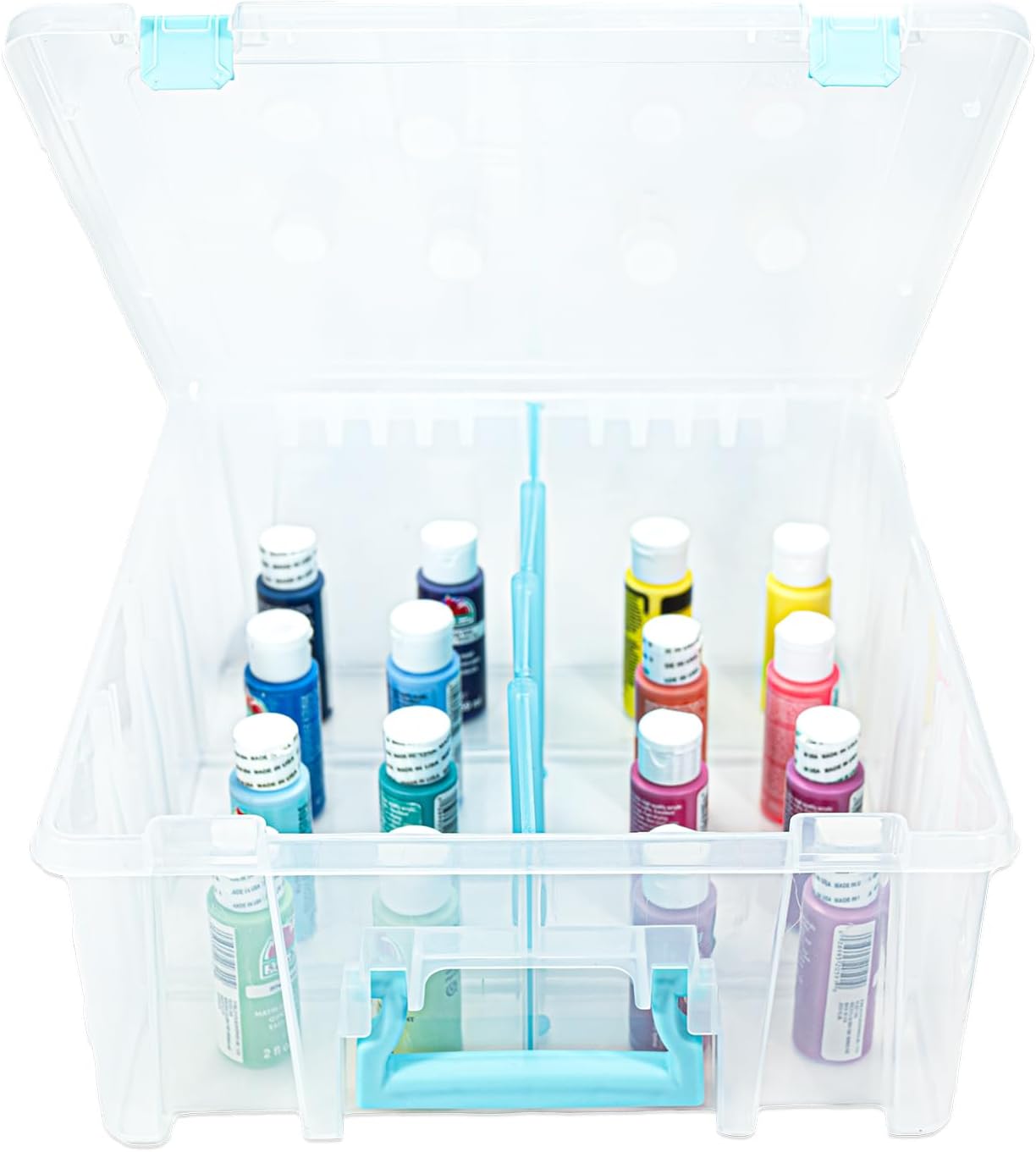 ArtBin Super Satchel Double Deep Compartment Box - Art Storage with 8 Removable Compartments, Smart Closure for Craft Supplies