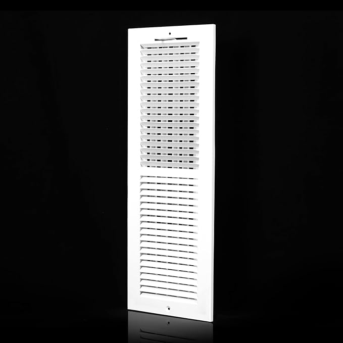 20x6 Vent Register [Duct Opening], Vent Covers for Home Ceiling, Two-Way Ventilation Register, Adjustable Solid Steel Wall Register Vent Cover (20"W x6"H [Duct Opening])