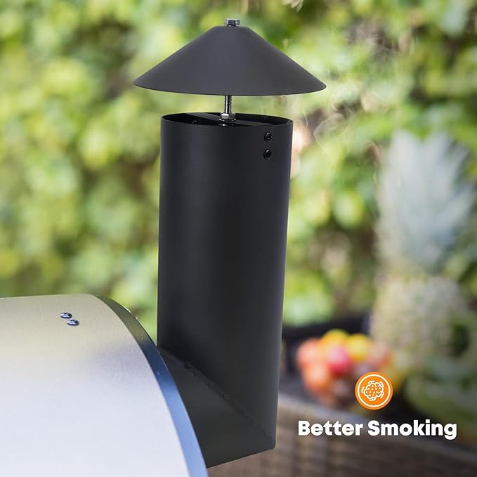 Stanbroil Pellet Grill Smoke Stack Compatible with Pit Boss, Traeger, Camp Chef and Other Pellet Smokers, Black