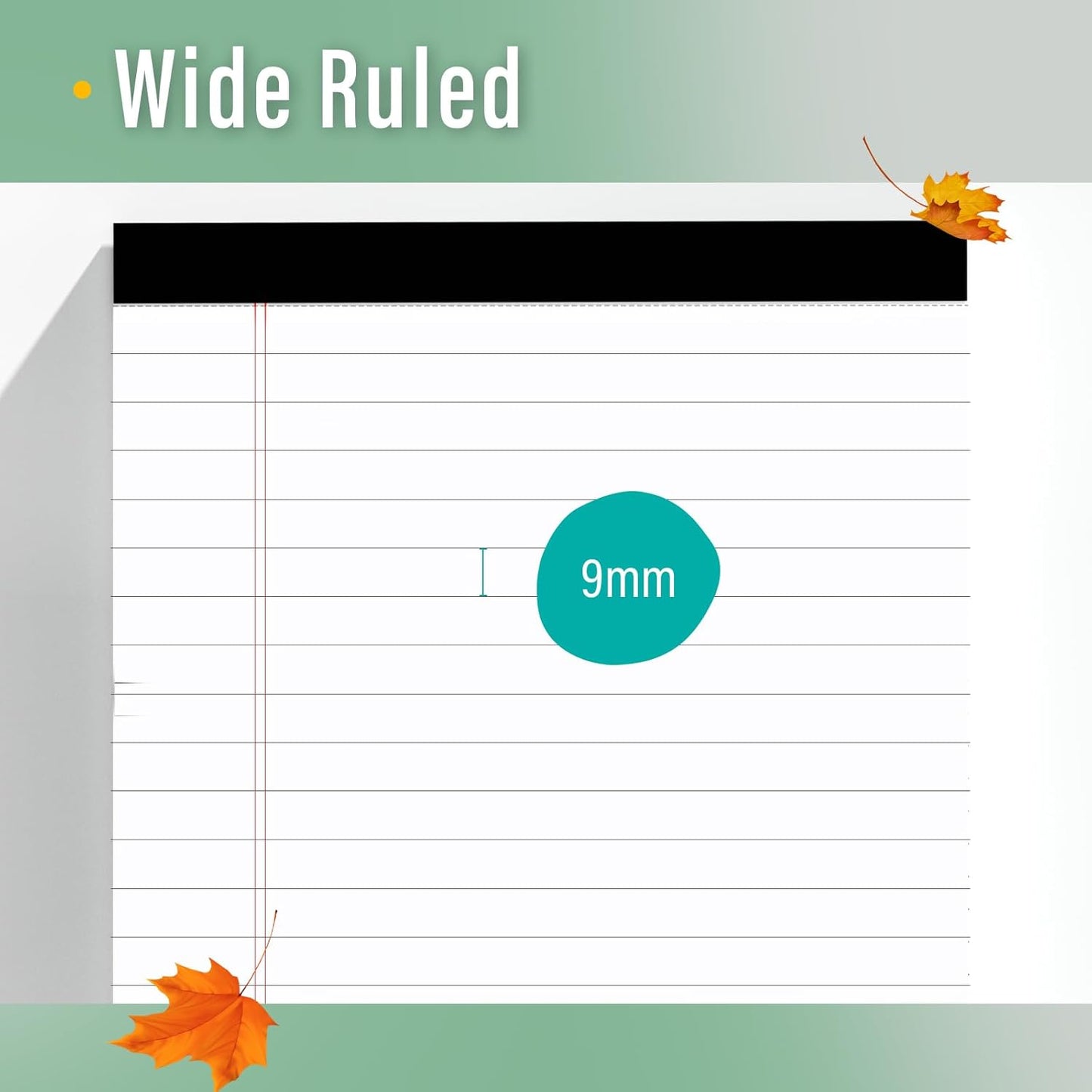 24 Pack Legal Pads 8.5 x 11 Note Pads 8.5 x 11 Inch Notepad 720 Sheets Writing Pads Wide Ruled Lined Paper Pads White Paper Note Pads 8.5 x 11 with 30 Sheets Per Legal Pad for School, Office, Home