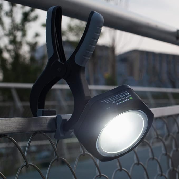 250 Lumens COB LED Clamp Light, Magnetic, Rotatable Grill Light, Black
