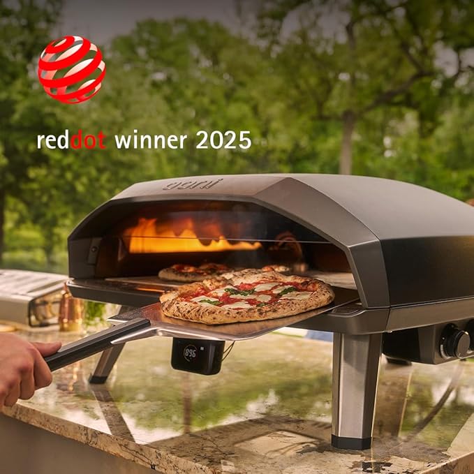 Ooni Koda 2 Max Gas Pizza Oven – 24" Propane Powered Outdoor Oven with 28 mBar Regulator and Gas Hose, Large Propane Pizza Oven - Black