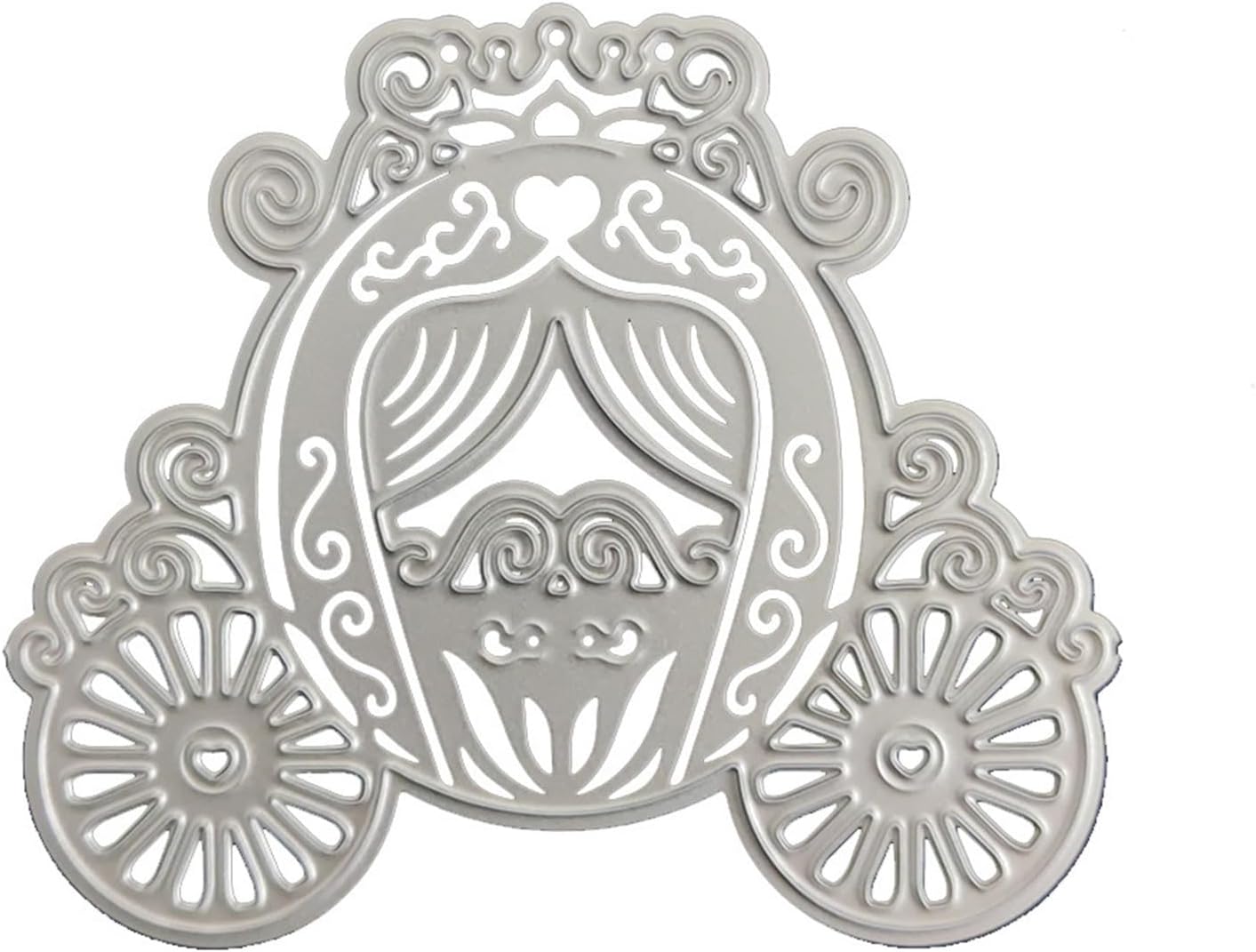 Cutting Dies Metal Stencils Scrapbooking Tools DIY Embossing Template for Paper Card Making Album Arts Crafts Supplies (Fairy carriage-8x6.8cm)