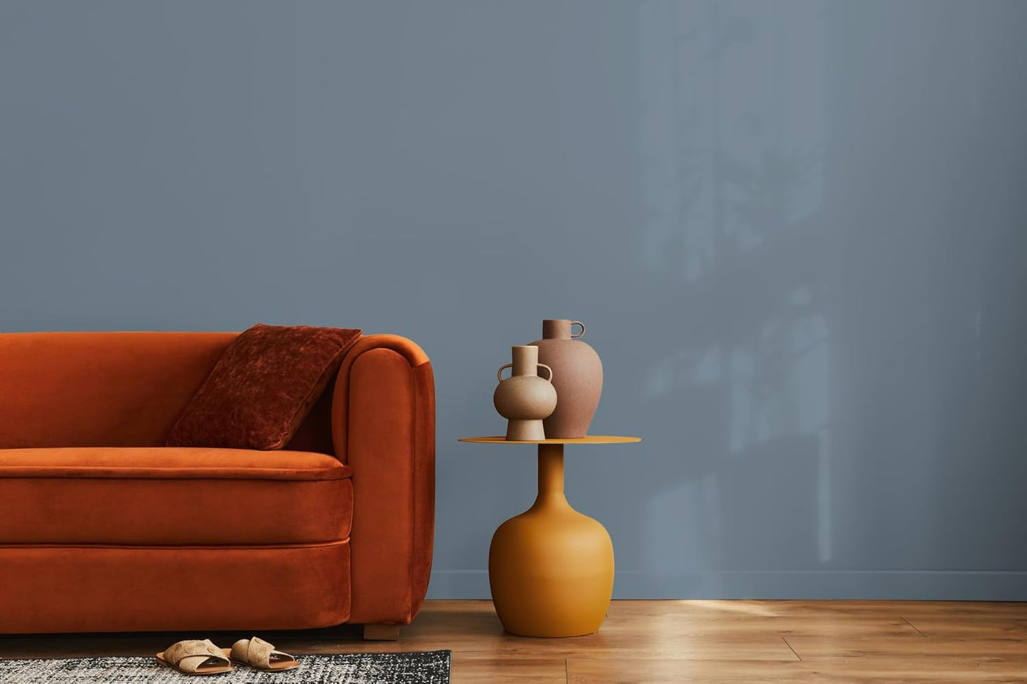 EVOLVE Paint & Primer: Environment-friendly, Low Sheen with One-coat Coverage for Interior & Exterior surfaces (Slate Blue, 1-Gallon)