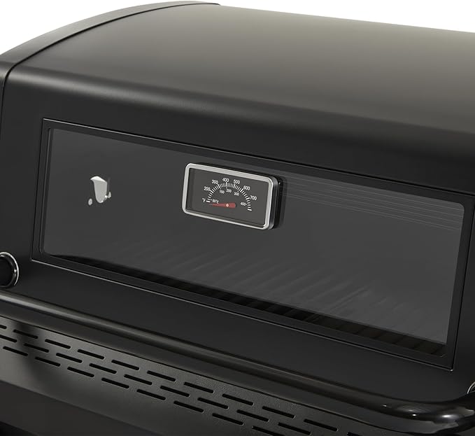 4 Burner Propane Grill,50000 BTU BBQ Grill with Side Burner and Enameled Cast Iron Grates,Visible Window Gas Grill with Wheels for Outdoor Cooking, Patio, Garden Barbecue Griliing