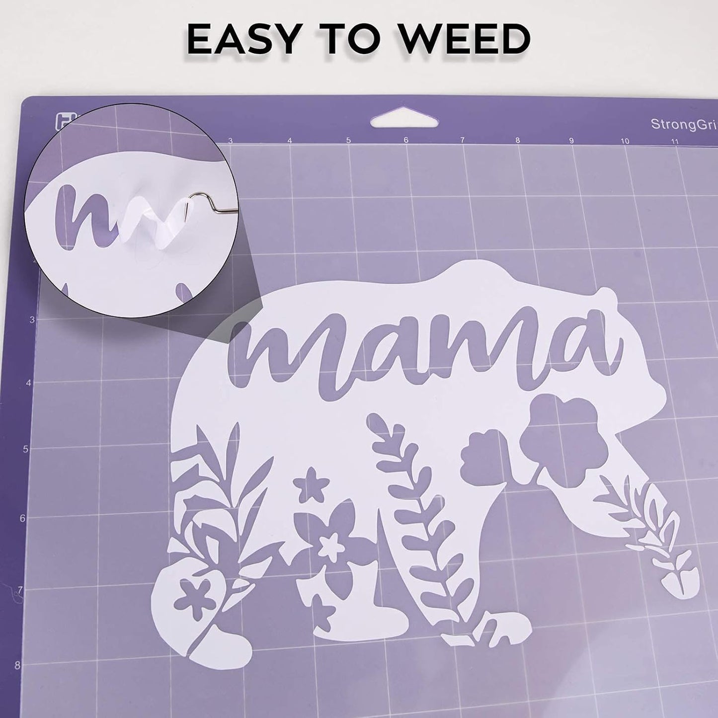 HTVRONT White Permanent Vinyl, 12 Pack Glossy White Vinyl for Cutting Machine - 10 Permanent Sheets 12" x 12"& 2 Transfer Tape Sheets for Party Decoration, Sticker, Craft Cutter, Car Decal (Glossy)