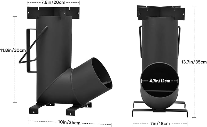 Stanbroil Portable Rocket Stove Cooking Ovens, Wood Burning Stove for Outdoor Cooking, Backyard, Camp Cooking and Off-Grid