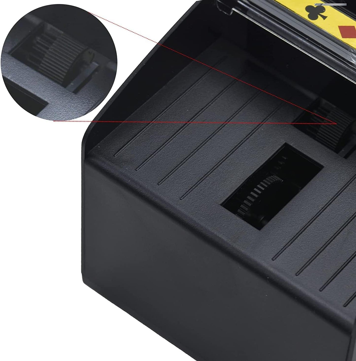 Nileole 2 Decks Automatic Card Shuffler, Battery-Powered Shuffler for UNO, Phase10, Texas Hold'em, Poker, Home Card Games, Blackjack, Party Club