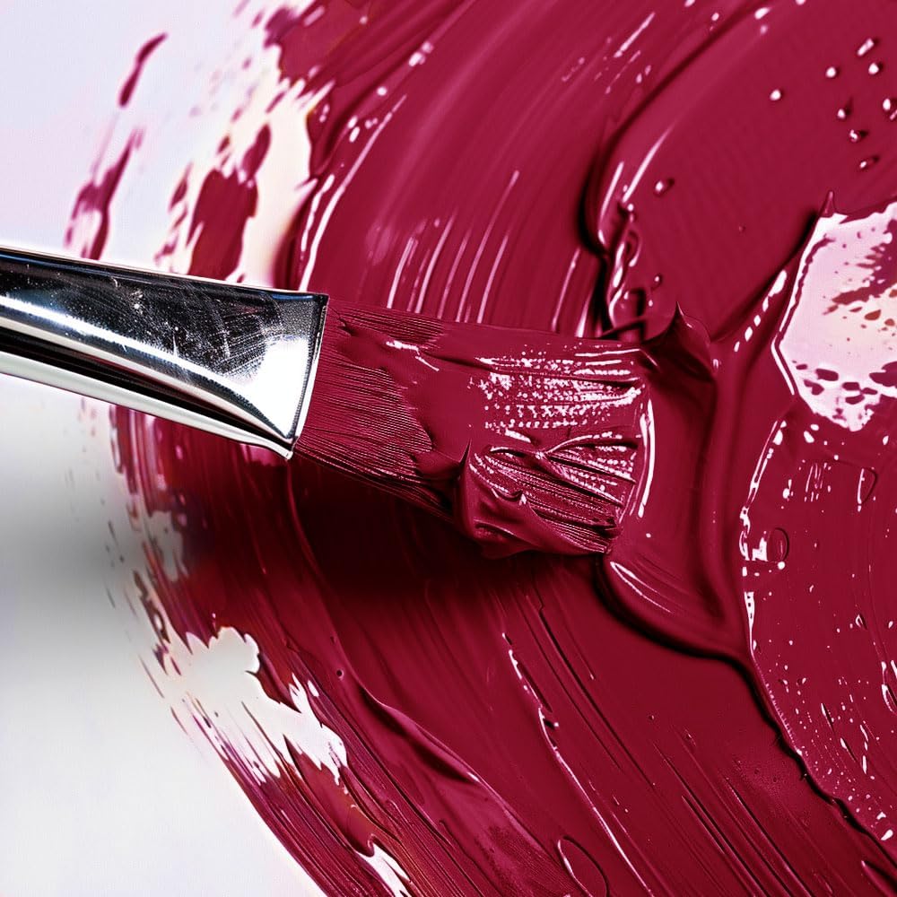 Mont Marte Discovery School Acrylic, Crimson, 1/2 Gallon (2 Liter). Ideal for Students and Artists. Excellent Coverage and Fast Drying. Pump Lid Included.