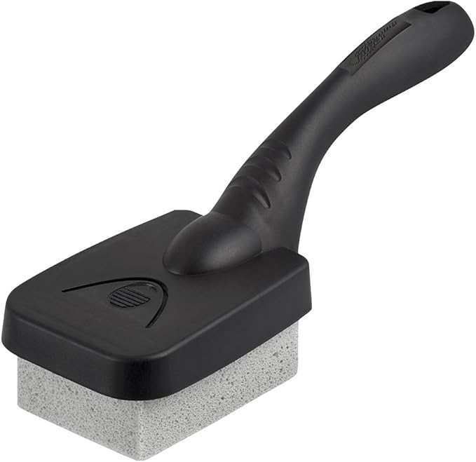 Better Grillin Scrubbin Stone Grill Cleaner Handle-Protect Hands & Nails When Scouring Grill/Griddle with Scrubbin Stone