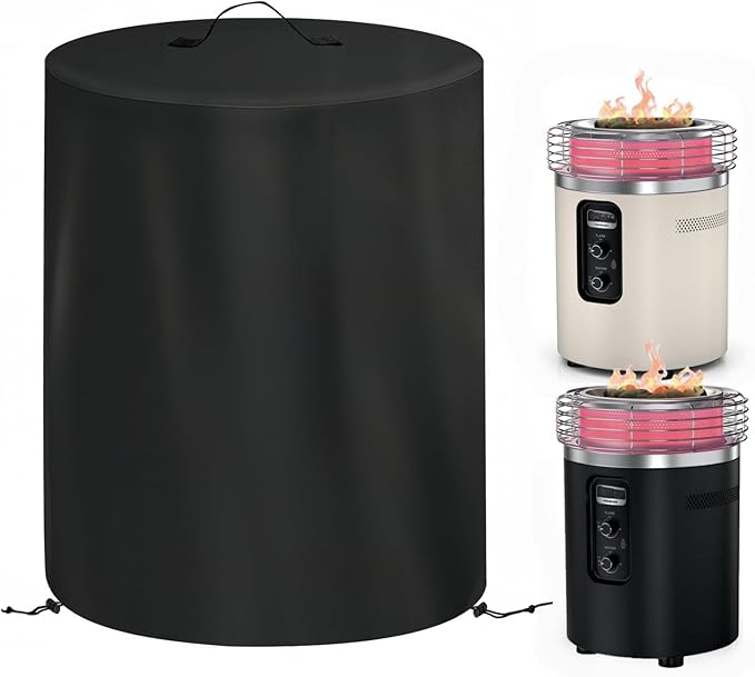 Fire Pit Cover for Ninja Fireside 360 -600D Oxford Heavy-Duty Waterproof and Dustproof Cover with Lift Handle, Double Drawstring Hem , All-Weather Protection Compatible with Ninja Fire Pit