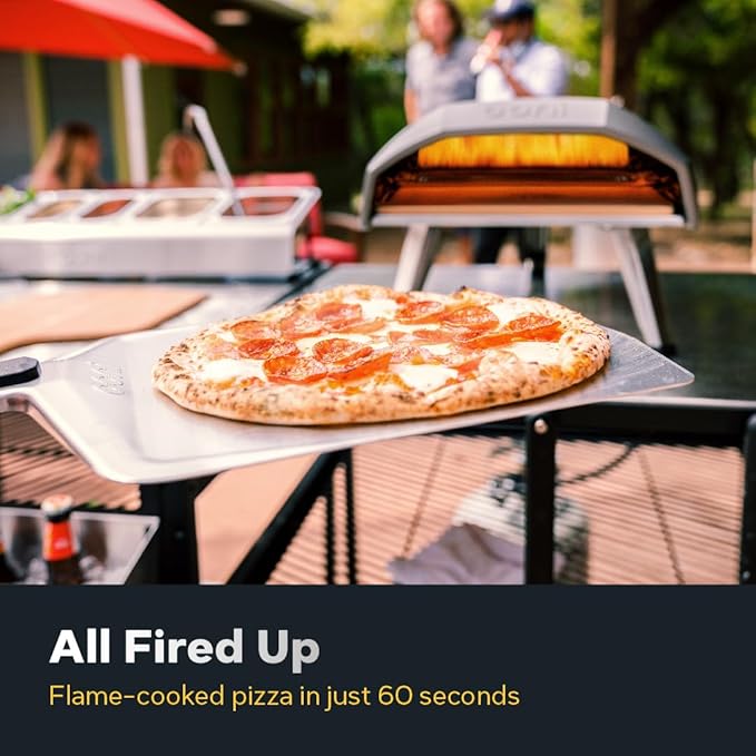 Ooni Koda 12 Portable Gas Pizza Oven Bundle - Pro Pizza Oven Bundle - 12" Bamboo Pizza Peel and IR Thermometer