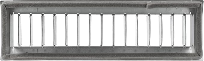 Repa Market 13" x 3" Inch Air Exhaust Grille for Round Ducts - Adjustable Louvre Blade Air Register - Galvanized Air Supply Vent Cover - Side Fit Round Surface Canal Ducting from 6.30" to 15.74"