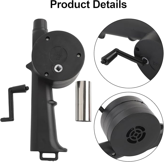Manual Bellows for Barbecue, Handheld Air Blower Fire Starter, Portable Outdoor Charcoal Combustion Tool for Camping and Backyard Grill(Manual blowers)