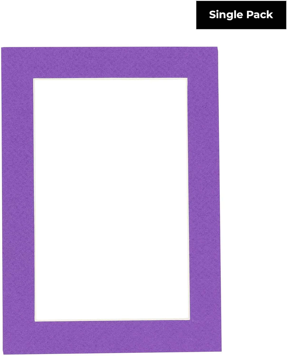 5x7 Mat for 8.5x11 Frame - Precut Mat Board Acid-Free Purple 5x7 Photo Matte Made to Fit a 8.5x11 Picture Frame, Premium Matboard for Family Photos, Show Kits, Art, Picture Framing, Pack of 1 Mat