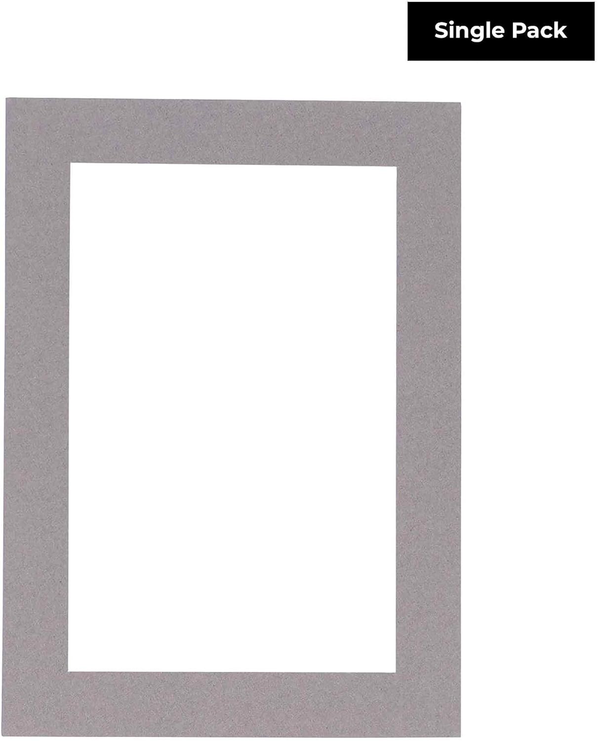 5x7 Mat for 8.5x11 Frame - Precut Mat Board Acid-Free Charcoal 5x7 Photo Matte Made to Fit a 8.5x11 Picture Frame, Premium Matboard for Family Photos, Show Kits, Art, Picture Framing, Pack of 1 Mat