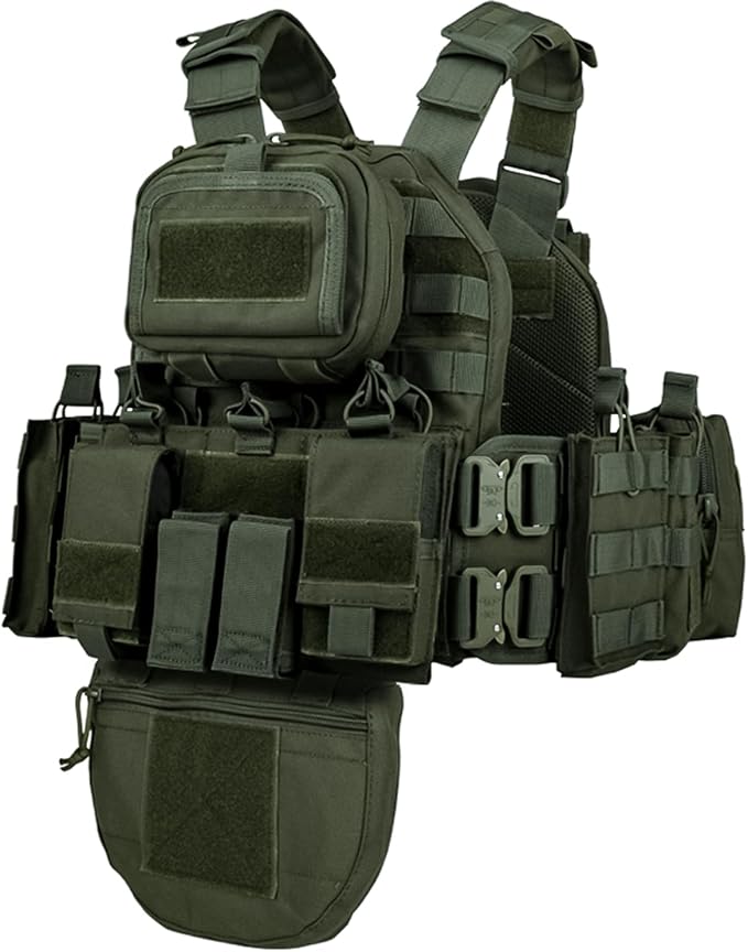 YAKEDA Tactical Outdoor Training Vest - Molle Vest With Multi-Functional Pouches For Training, Hunting & Hiking