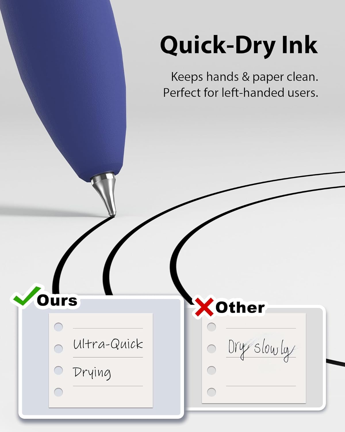 8 Pcs Gel Ink Pens, 0.7mm Fine Point for Smooth Writing Journaling Aesthetic Pens, Black Quick-Dry Long Lasting Fidge Pens, Cute School Office Supplies Gifts for Women （Vintage Black Ink）