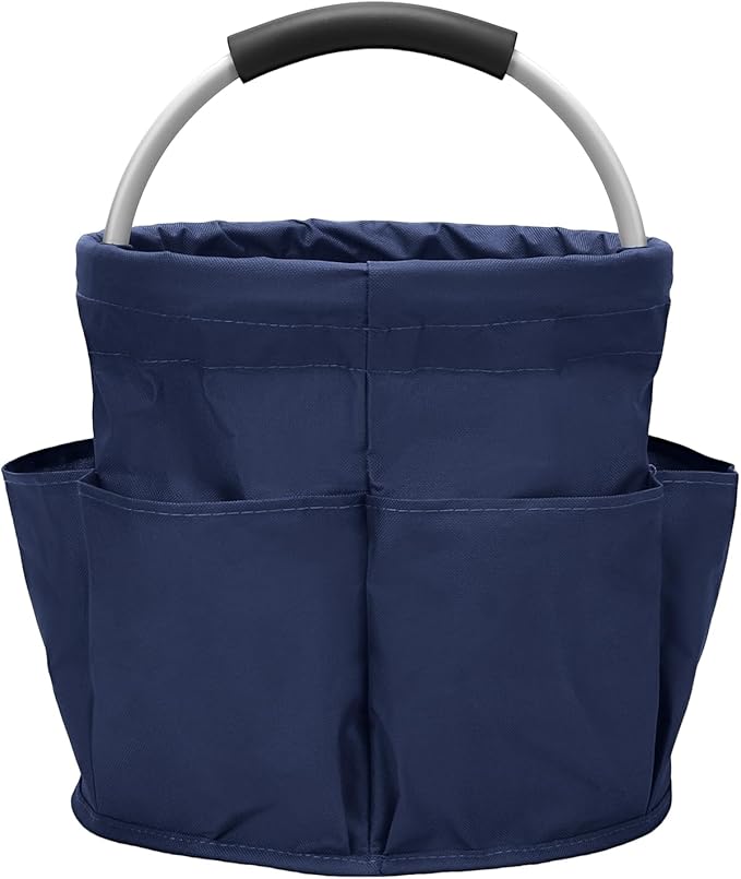 Multifunctional Folding Basket with Handles: Portable Picnic Baskets, Outdoor Beach Baskets, Garden Picking Baskets, Gift Baskets, Collapsible Bathroom Storage Baskets (Blue)