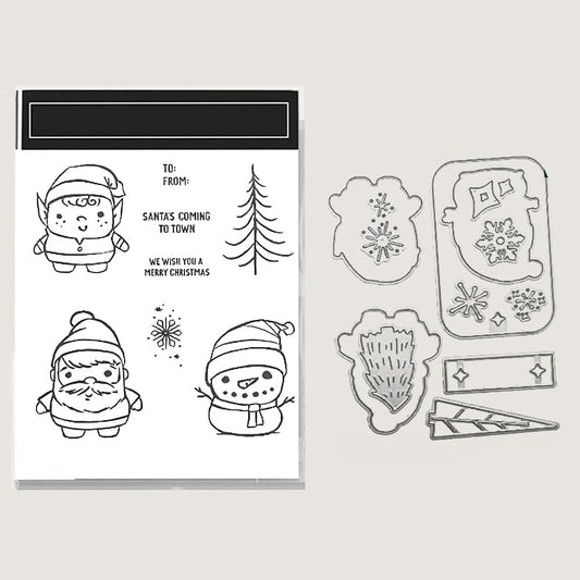 2025-2026 Stamps and Dies for Card Making, Stamps and Dies Set 2025 for Christmas and Halloween, Die Cut DIY Various Festivals Album Scrapbooking Birthdays Greeting Card (M4338)