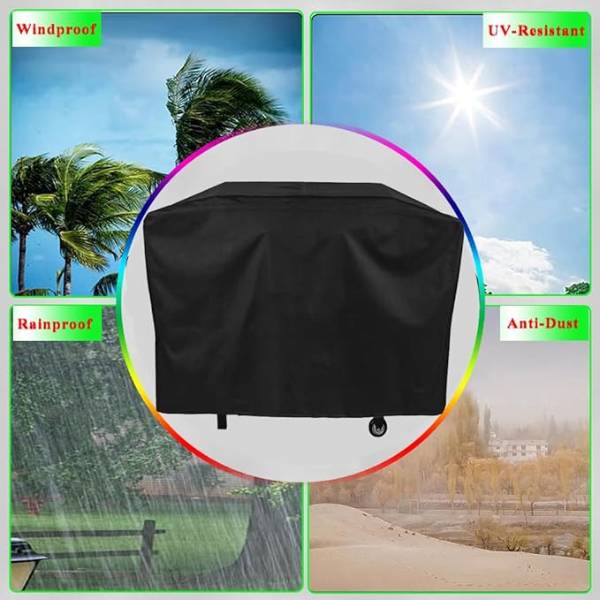 Griddle Cover for Blackstone Model 2165 Pro Series 2 Burner 22 Inch Griddle with Hood, 600D Heavy Duty Waterproof Flat Grill Cover for Blackstone 2165 Griddle Cover Replacement