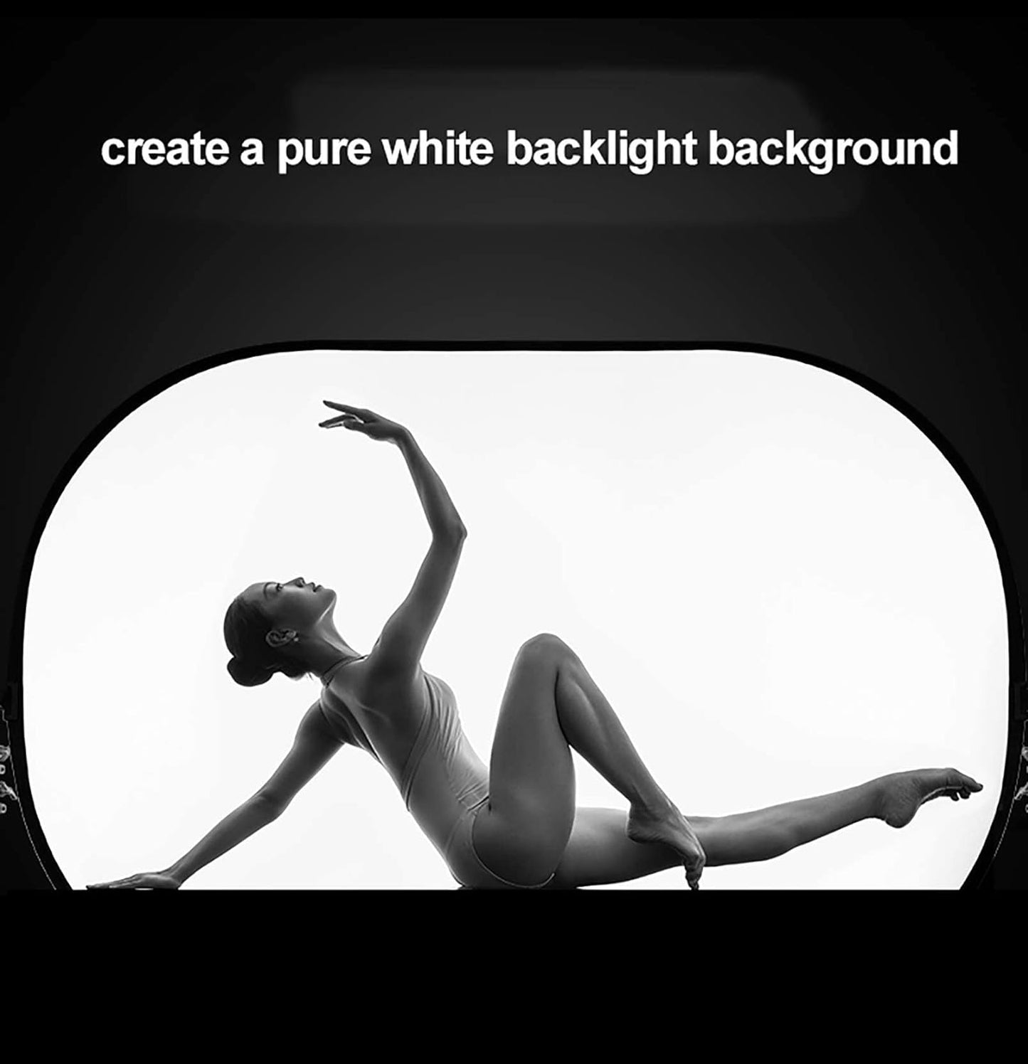 Selens Oval Light Diffuser, 59x78in/150x200cm Collapsible Pop-up Soft Light Diffusion with Portable Carrying Bag for Outdoor Photo Studio Lighting Video Live Streaming