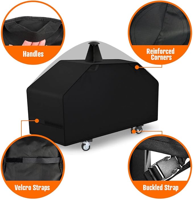 iCOVER 36 inch Griddle Cover for Blackstone, 600D Heavy Duty Waterproof Flat Top Grill Covers for 36" Grills 1554 1825 for Weber 36” Griddles with Support Pole