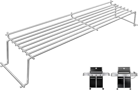 Warming Rack for Weber Genesis 300 Series(2007-2016), Genesis E310, E320, E330, S310, S320, S330, Stainless Steel Grill Parts Replacement for Weber 65054, 81323, 62749