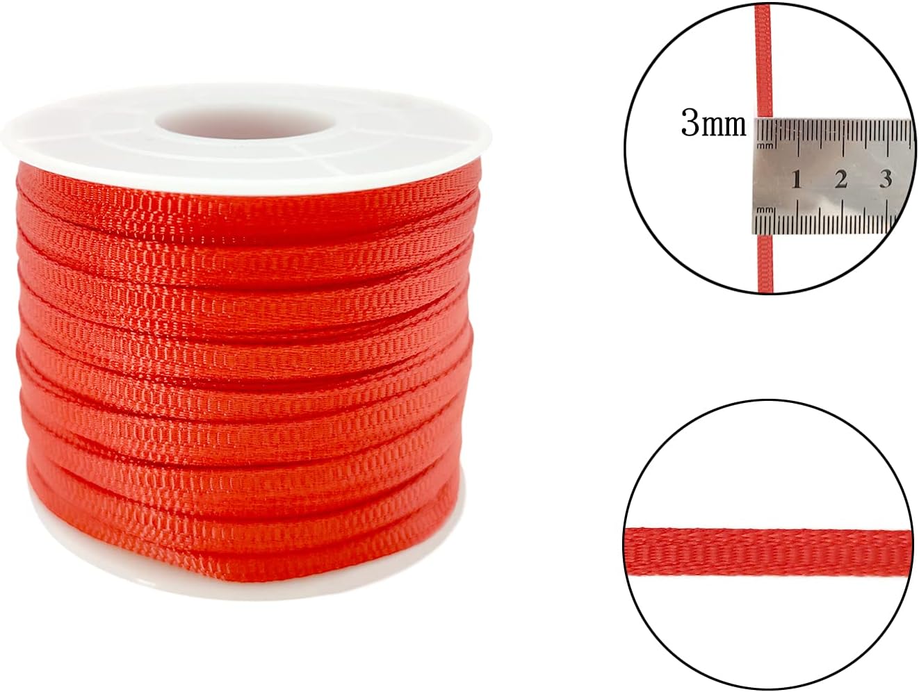 1/8" Grosgrain Ribbon - 720 Yards Assorted Colors - 3mm Fabric - DIY Crafts, Balloons, Florists, Showers (Pack of 12)