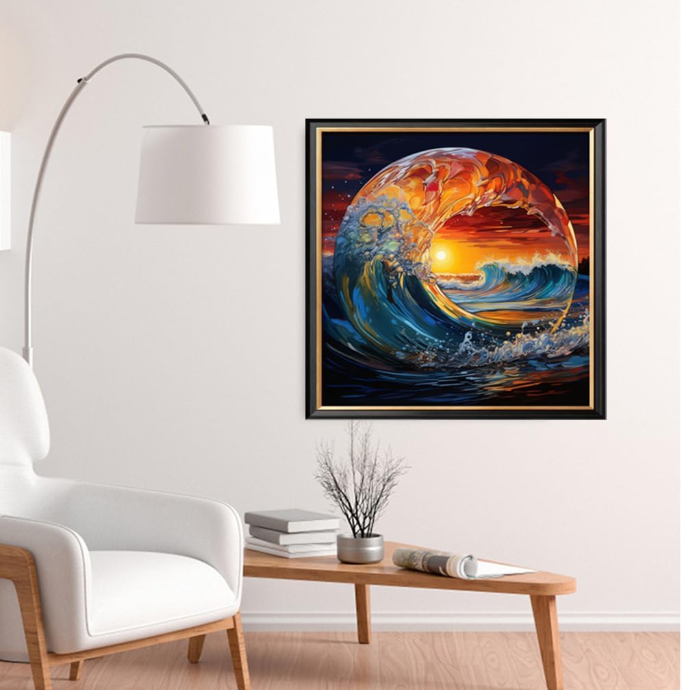 Leczany Cross Stitch Stamped Kit for Adults or Kids - Spray | DIY Embroidery Starter Patterns Craft Kit Needlepoint for Beginner | 11CT, 3 Strands | 19.7x19.7 inches