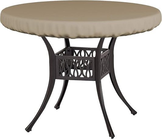 Covers & All Round Table Top Cover, 12 Oz Waterproof UV & Weather Resistant Patio Table Cover, Outdoor Table Cover for Patio Outdoor Furniture & Coffee Table (41" Dia x 4" H Inches, Beige)