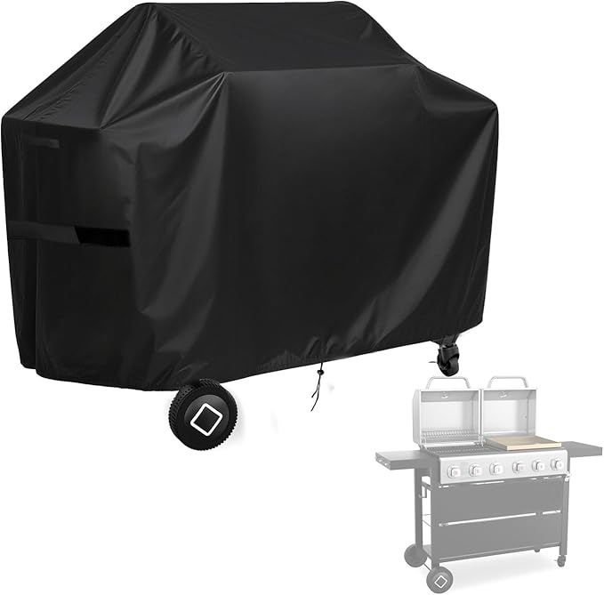 Grill Griddle Cover for Brand-Man Griddle Grill Combo 6-Burner, Portable Gas BBQ Covers, Waterproof Outdoor Propane Grills Cover-22.4" D x 64" W x 42" H