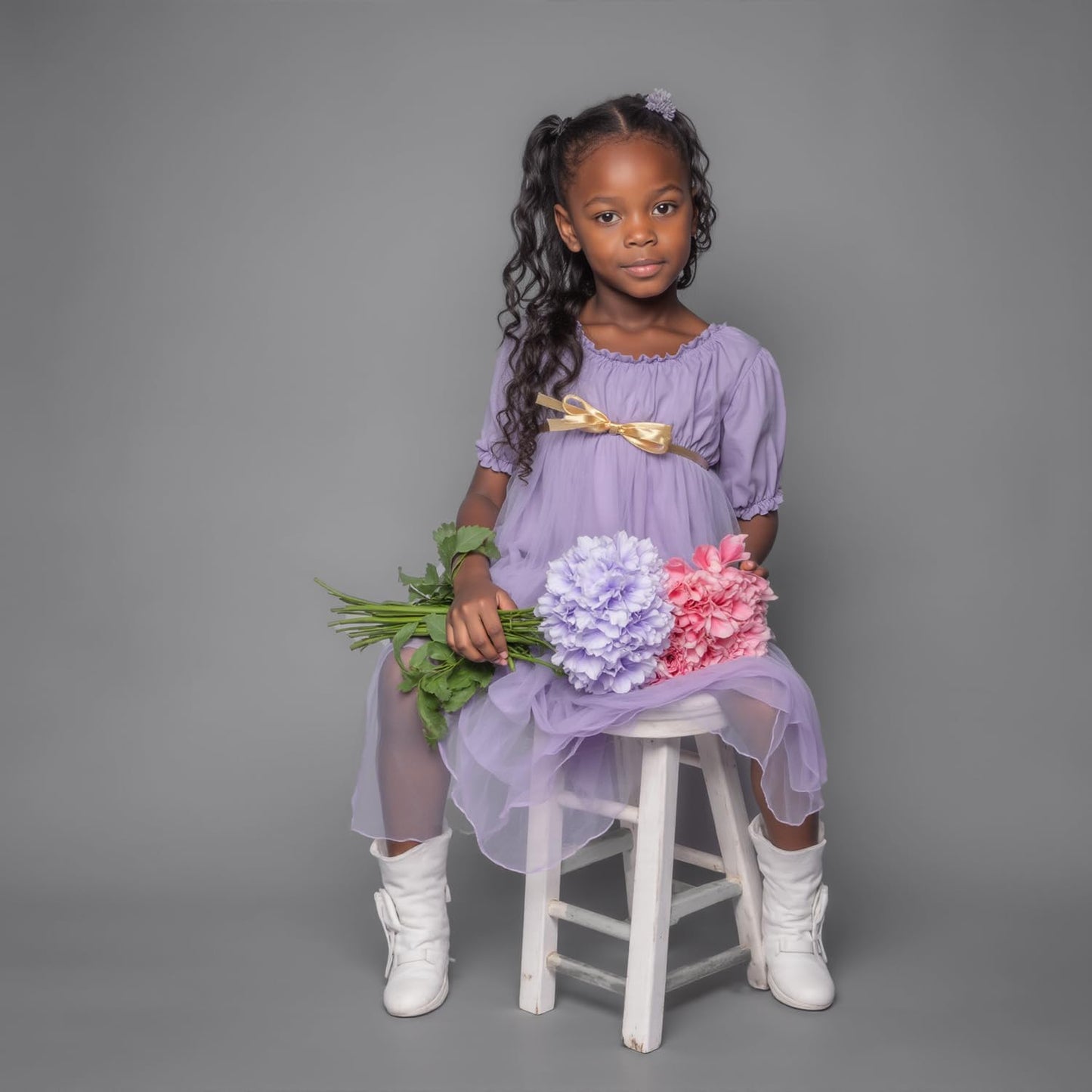 Kate Seamless Paper Backdrop for Photography Light Gray Photo Backdrop Paper (53''x16.4' Pursuit Grey)