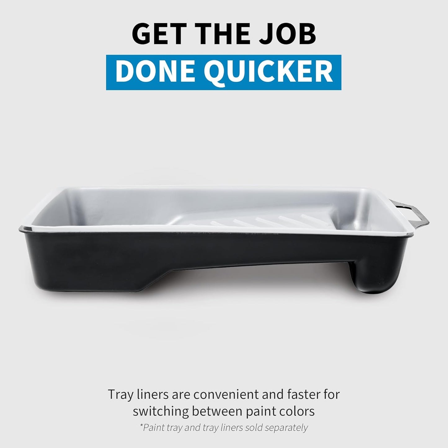 Precision Defined Paint Trays, Paint Roller Trays Liner, Plastic Paint Pan for Roller Brushes, Painting Tray for Painting with Deep Paint Pocket (Paint Tray Liner (10-Pack), 11-inch)