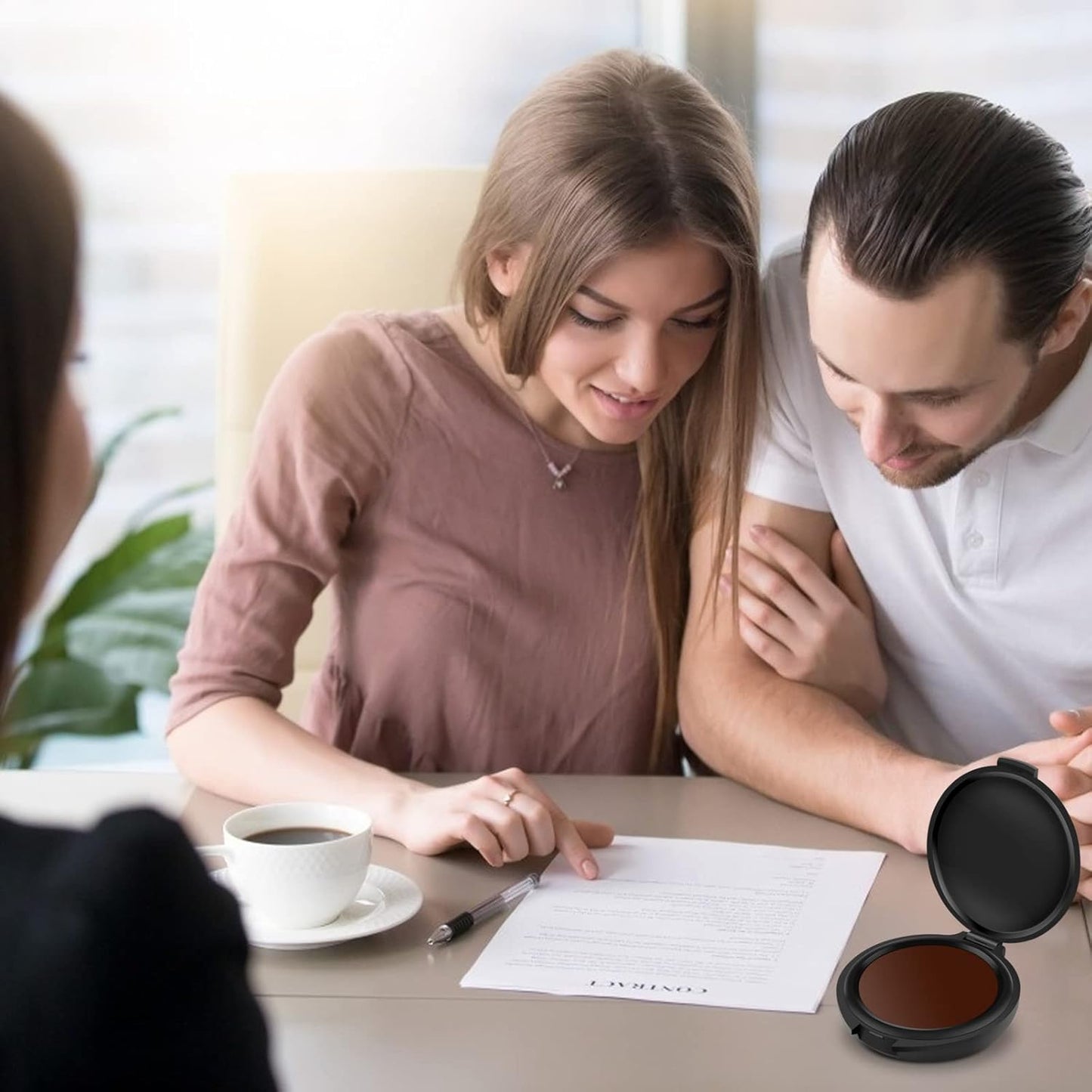 ERKOON 6 Pack Fingerprint Ink Pads, Thumbprint Ink Pad for Notary Supplies Identification Security ID Fingerprint Cards Law Enforcement Fingerprint Red