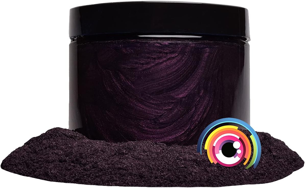 Eye Candy Pigments Premium Purple Mica Powder - Dark Ube (25gr) - for Epoxy, Resin, Soap, Paint, Woodworking, Acrylic Pouring, Bath Bombs, Fishing Lures - DIY Arts and Crafts Additive