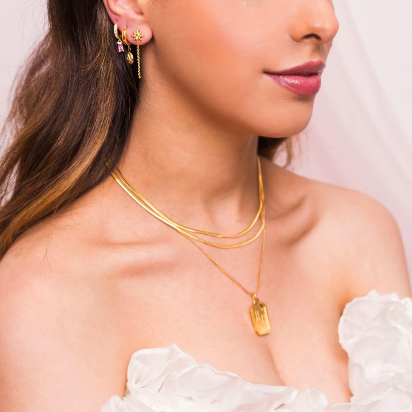 Jishi 33ft Gold Snake Chain 1.2mm Jewelry Making Chains for Necklace Bracelet DIY Jewelry Supplies Findings - Gold Plated Round Snake Cable Chain Link Roll w/Lobster Clasps, Cord Ends & Jump Rings