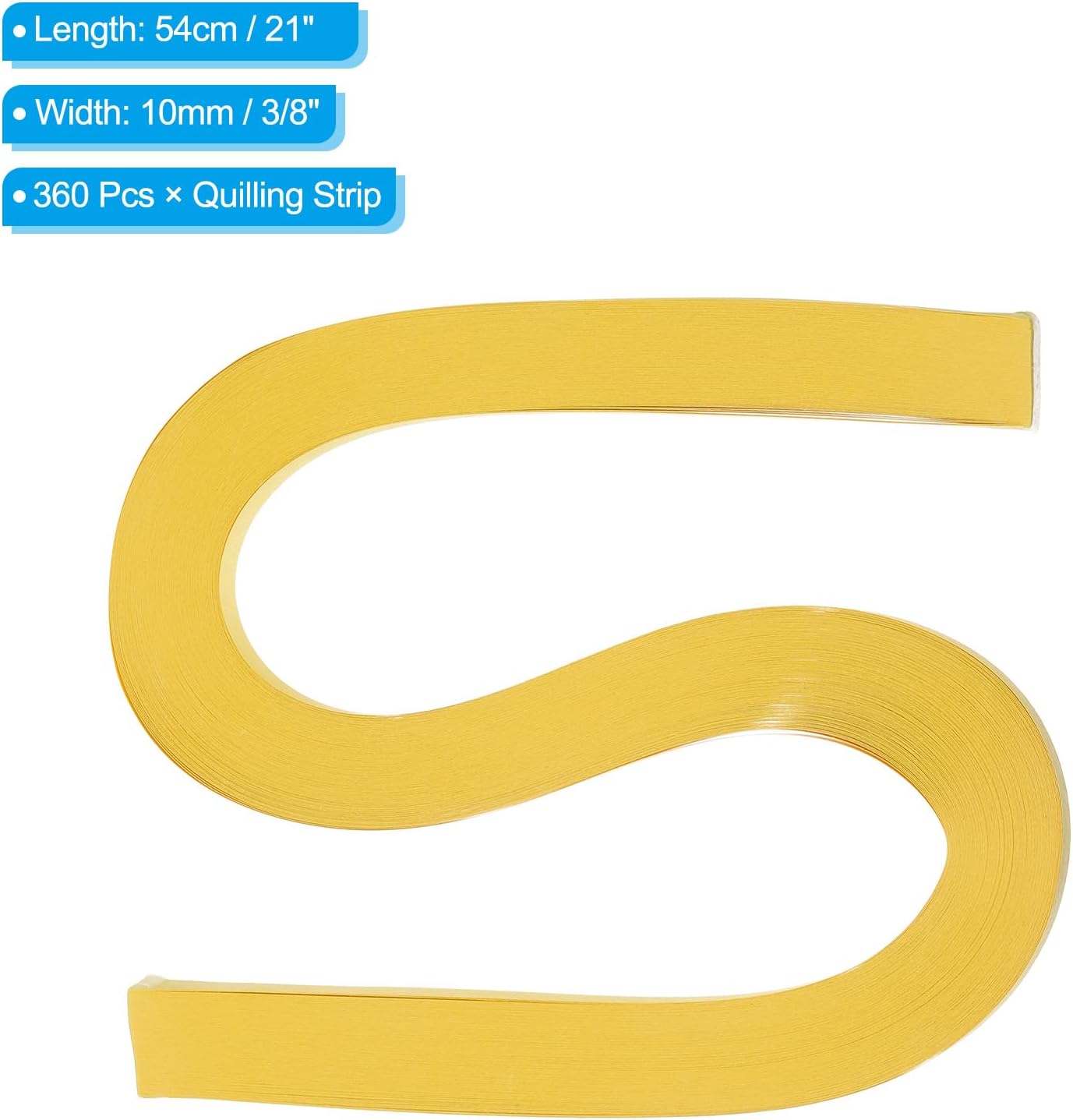 PATIKIL 120pcs Quilling Paper Strips Paper Flowers Quilling Kits 3/8"(10mm) Origami Paper for Adults Beginner Art Craft, 21"(54cm) Ginger