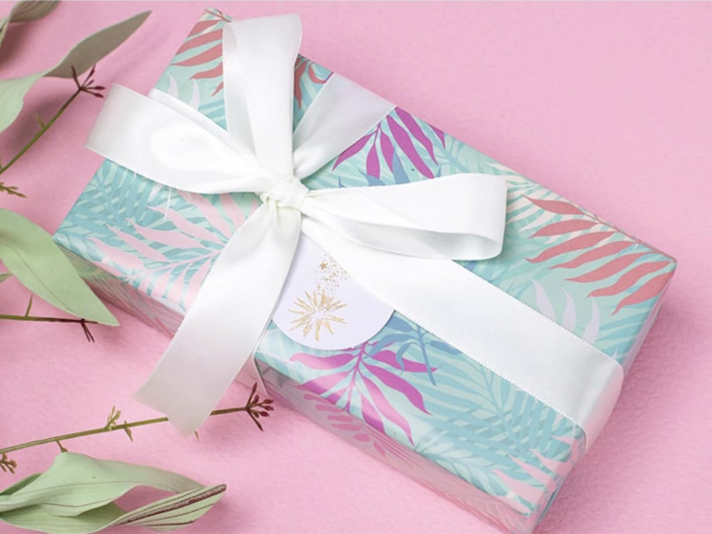 1" x 100 Yards White Polyester Satin Ribbon Single Faced Bulk Fabric Ribbons for Gift Wrapping, Crafting, Bows Making, Flower Bouquet, Wedding, Home Decor